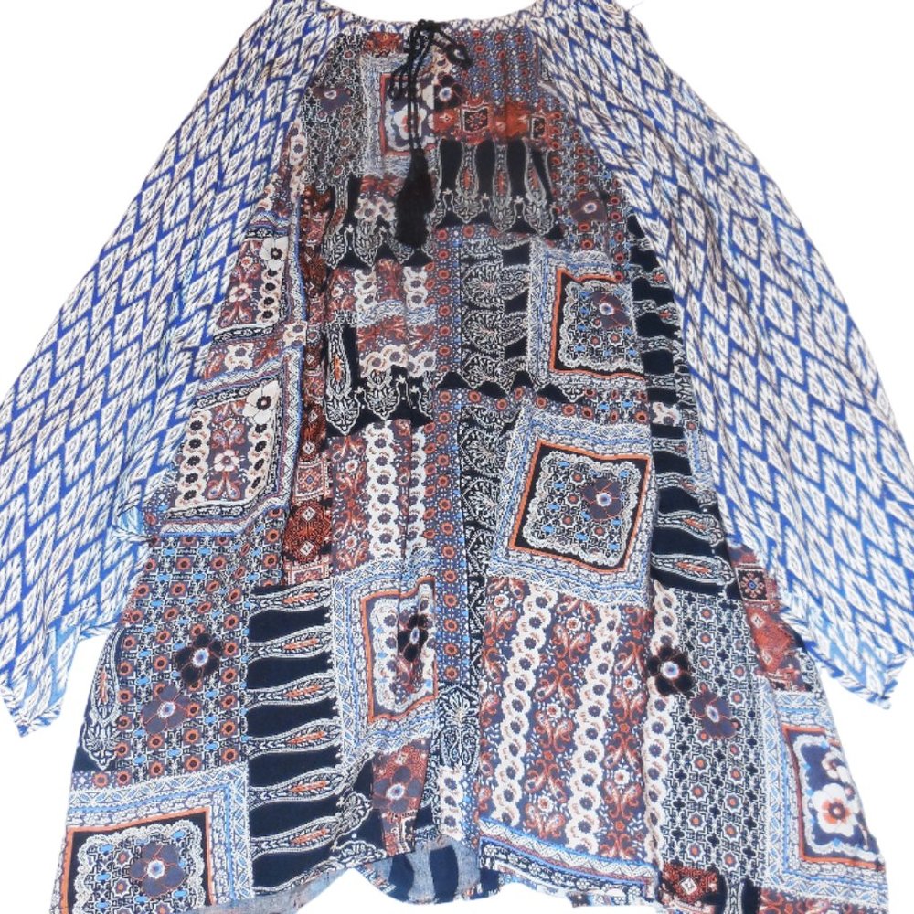 Skirt NEW A-line uneven hem hippie boho country style